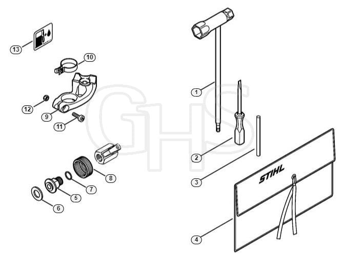 Genuine Stihl TS800 / O - Tools, Extras