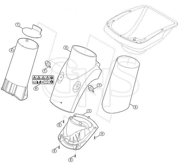 Genuine Stihl GHE355.0 / B - Funnel lower part