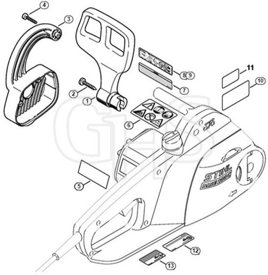 Genuine Stihl MSE140 C-BQ / E - Hand guard