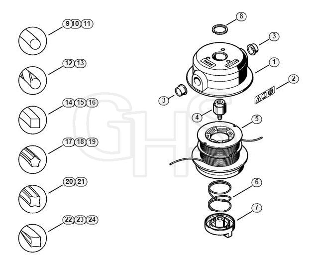 Genuine Stihl TrimCut 40-2 / A - TrimCut 40-2 head