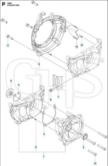 Husqvarna 236r - Crankcase