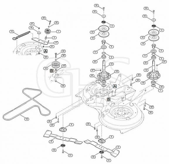 Genuine Stihl RT5097.1 / M - Blade drive