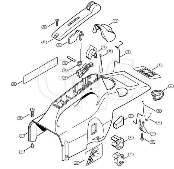 Genuine Stihl TS400 / N - Shroud