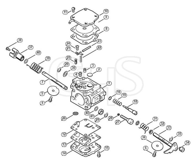 Genuine Stihl TS460 / K - Carburetor HS-275