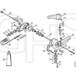 Genuine Stihl FH75 Scrub Cutter / N - Angle drive, adjustable thru 135 ...