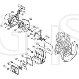 Genuine Stihl FS108 / B - Rewind Starter, Muffler | GHS