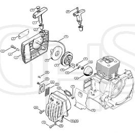 Genuine Stihl FS550 L / B - Rewind starter, Muffler | GHS