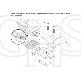 Husqvarna Gth Xp Seat Ghs