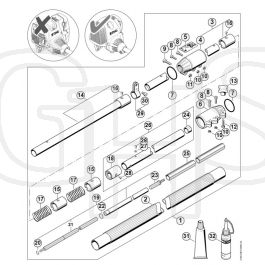 Genuine Stihl HT101 / U - Drive tube assembly 270774488 (61.2006) | GHS