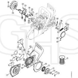 Genuine Stihl MS500i / B - Ignition system, Fan housing | GHS