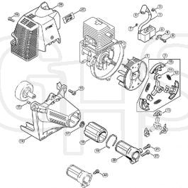 Genuine Stihl SP80 / C - Ignition system, Clutch | GHS