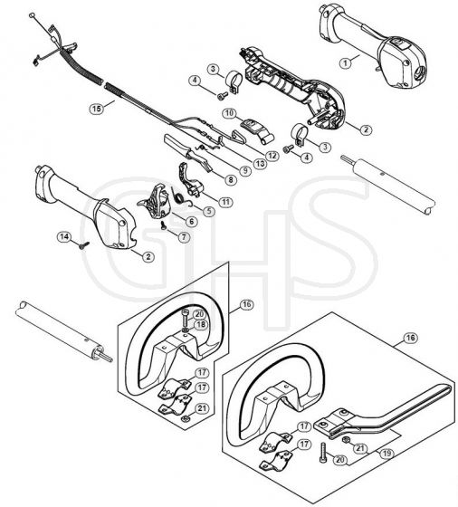 Genuine Stihl KM111 R / G - Handle