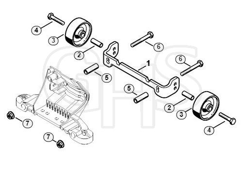 Genuine Stihl TS420 / N - Wheel kit