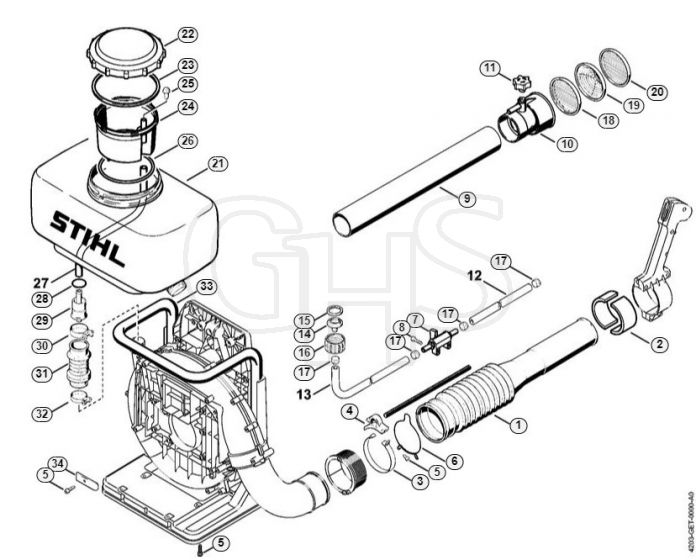 Genuine Stihl BR420 C / N - Conversion kit BR/SR