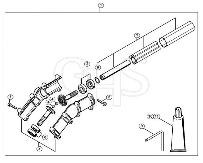 Genuine Stihl HT70 K / AF - Angle drive