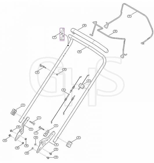 Genuine Stihl RM248.1 T / A - Handle