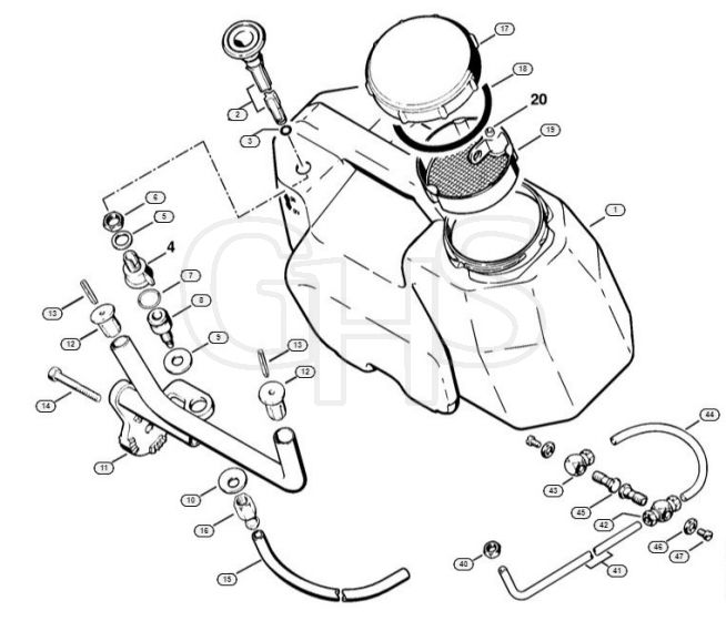 Genuine Stihl TS460 / Q - Extras: Water tank