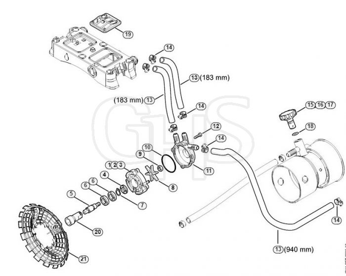 Genuine Stihl SR450 / Q - Pressure pump