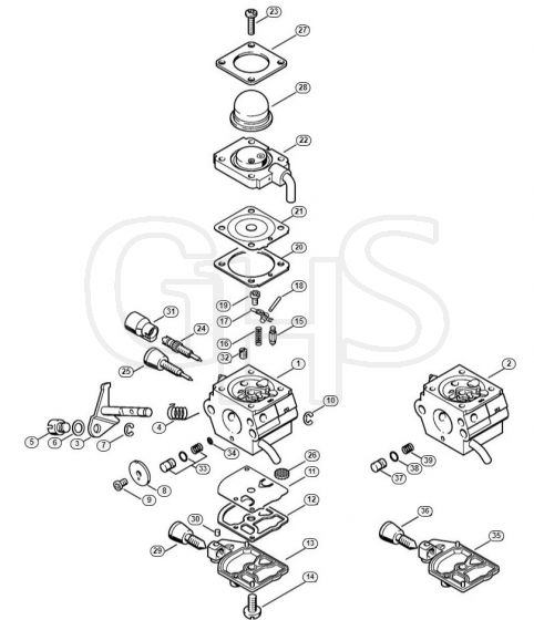 Genuine Stihl HT75 / J - Carburetor C1Q-S157, C1Q-S69 (41.2017) (45.2009)