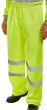 Yellow High-Visibility Waterproof Overtrousers, Large