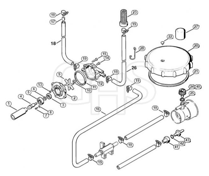 Genuine Stihl SR400 / L - Pressure pump