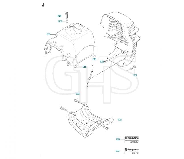 Husqvarna 241RJ - Cover