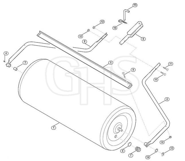 Genuine Stihl AGW098 Roller / A - Garden roller