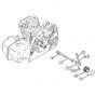 Genuine Stihl 023 / F - Oil pump