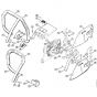 Genuine Stihl 042 / H - Chain sprocket cover, Handlebar