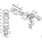 Genuine Stihl 08 SEQ / R - Carburetor HL-166