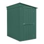 Globel 4x6ft Lean-To Metal Garden Shed - Heritage Green