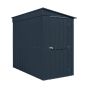 Globel 4x6ft Lean-To Metal Garden Shed - Anthracite Grey