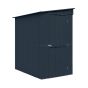 Globel 4x6ft Lean-To Metal Garden Shed - Anthracite Grey