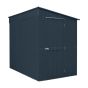 Globel 5x8ft Lean-To Metal Garden Shed - Anthracite Grey