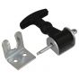 Universal Single Rubber Bonnet Catch (2") With Small Metal Latch