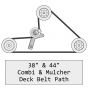 Genuine Countax & Westwood C Series 44" Mulching Cutter Belt (Deck Spindle) - 228000801