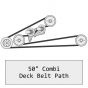 Genuine Countax & Westwood 50" Combi Cutter Belt (Deck Spindle) - 22950700