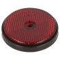 Red Round Reflector, 60mm (Rear)