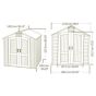 Lifetime 8x5ft Heavy Duty Plastic Garden Shed