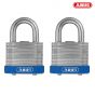 ABUS 41/40 40mm Eterna Laminated Padlock Twin Pack - 53560