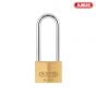 ABUS 65/50HB80 50mm Brass Padlock 80mm Long Shackle Carded - 9858