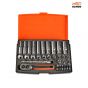 Bahco SL25L Socket Set of 37 Metric 1/4in Deep Drive - SL25L