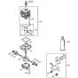 Genuine Stihl BG50 / A - Crankcase, Cylinder