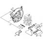 Genuine Stihl BG86 C-E / P - Fan Housing, Inside