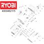 Ryobi OCS1830 - 5133002829 - 4000462115 - Main Assembly