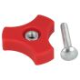 Genuine MacAllister M8 Handle Bar Bolt & Wing Nut, Pack of 2 - 466018