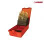 Dormer A095 Set 204 HSS TiN Coated Jobber Drill Set of 25 1.0-13.0 x 0.5mm - A095204