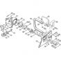 Genuine Stihl E15 / B - Gear housing, Bar connecting housing, Handlebar