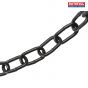 Faithfull Black Japanned Chain 6mm x 10m Box - Max Load 250kg - 19354J