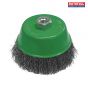 Faithfull Wire Cup Brush 100mm x M14 x 2 Stainless Steel 0.30mm - 110014430